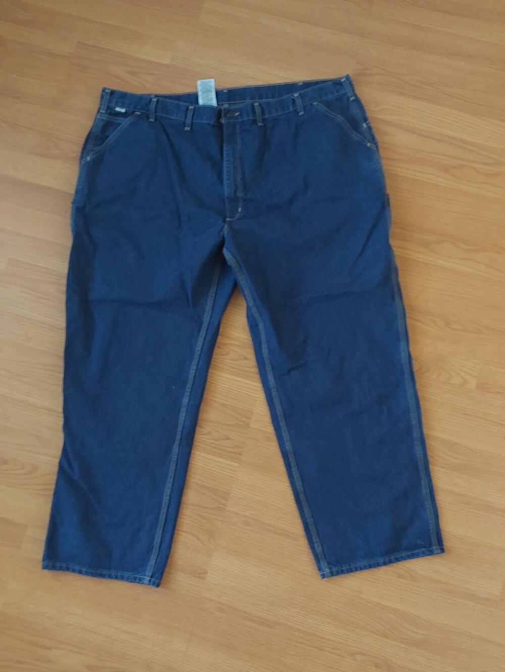 Carhartt Fire Resistant Signature Denim Dungaree Jeans 52×32